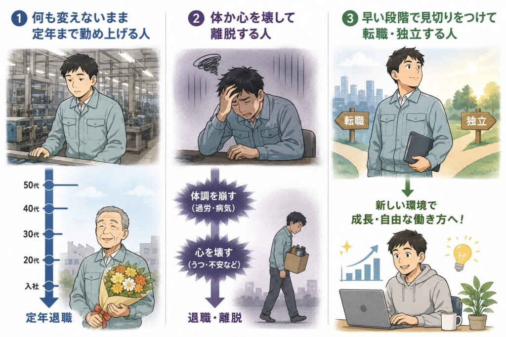 工場勤務で見てきた「その後」のパターン